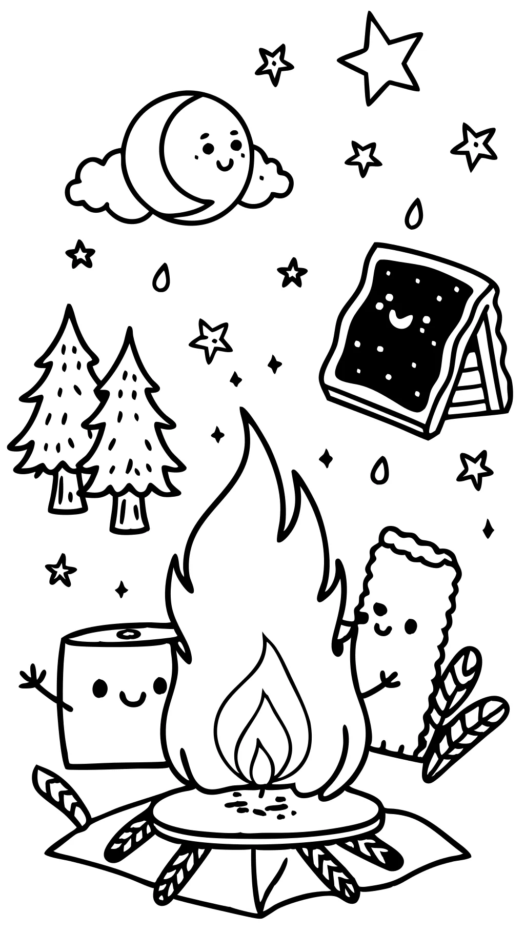 coloriage de smores